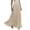 Beige, variant on Long Skirts for Women Retro Polka Dot Flounce Pleated Midi Skirt with Elastic Waist for Beach Vacation,Black XL