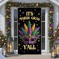 thumbnail image 5 of Colorful Theme Mardi Gras Banner Feather Decor Carnival Display Mask Design Gold Balloon Party Backdrop for Mardi Gras Party Carnival Celebration Festival Event, 5 of 9