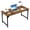 Brown, variant on 47"/55" Executive Desk Lager Writing Desk with Metal Frame, Home and Office Waterproof