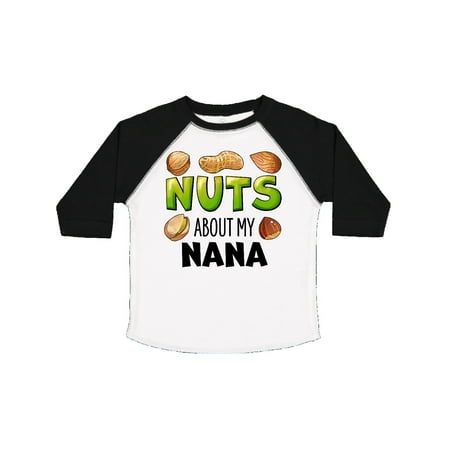 

Inktastic Nuts About My Nana Peanut Almond Pistachio Gift Toddler Boy or Toddler Girl T-Shirt