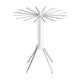 thumbnail image 5 of Tendedero de ropa con trípode cilíndrico con 4 varillas de soporte, tendedero de ropa de 2 niveles para sala de estar, balcón, dormitorio, piscina, 5 of 10