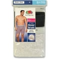 thumbnail image 2 of Fruit of the Loom Big Men's Black and Gray Boxer Briefs, 2 Pack, 2 of 4