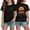 Black, variant on Cute Shirt for Girls Size 7 Hawaiian Tropic Sunshine Letter Print Beach Vacation T-Shirt Short Sleeve Summer Shirts Preppy Girls Clothes Tee Tops Wine 9-10 Years