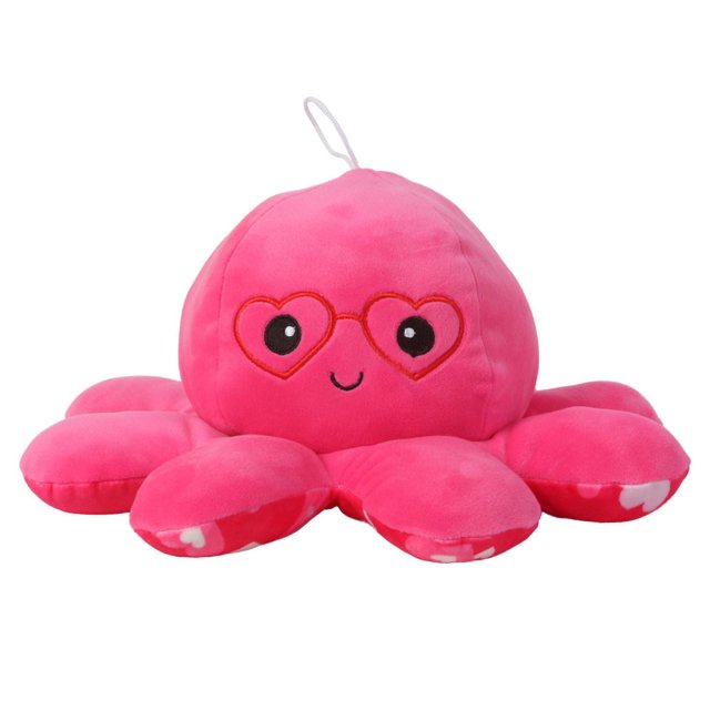 Way To Celebrate Valentine's Day 13.5" OCTOPUS Reversible Plush Animal