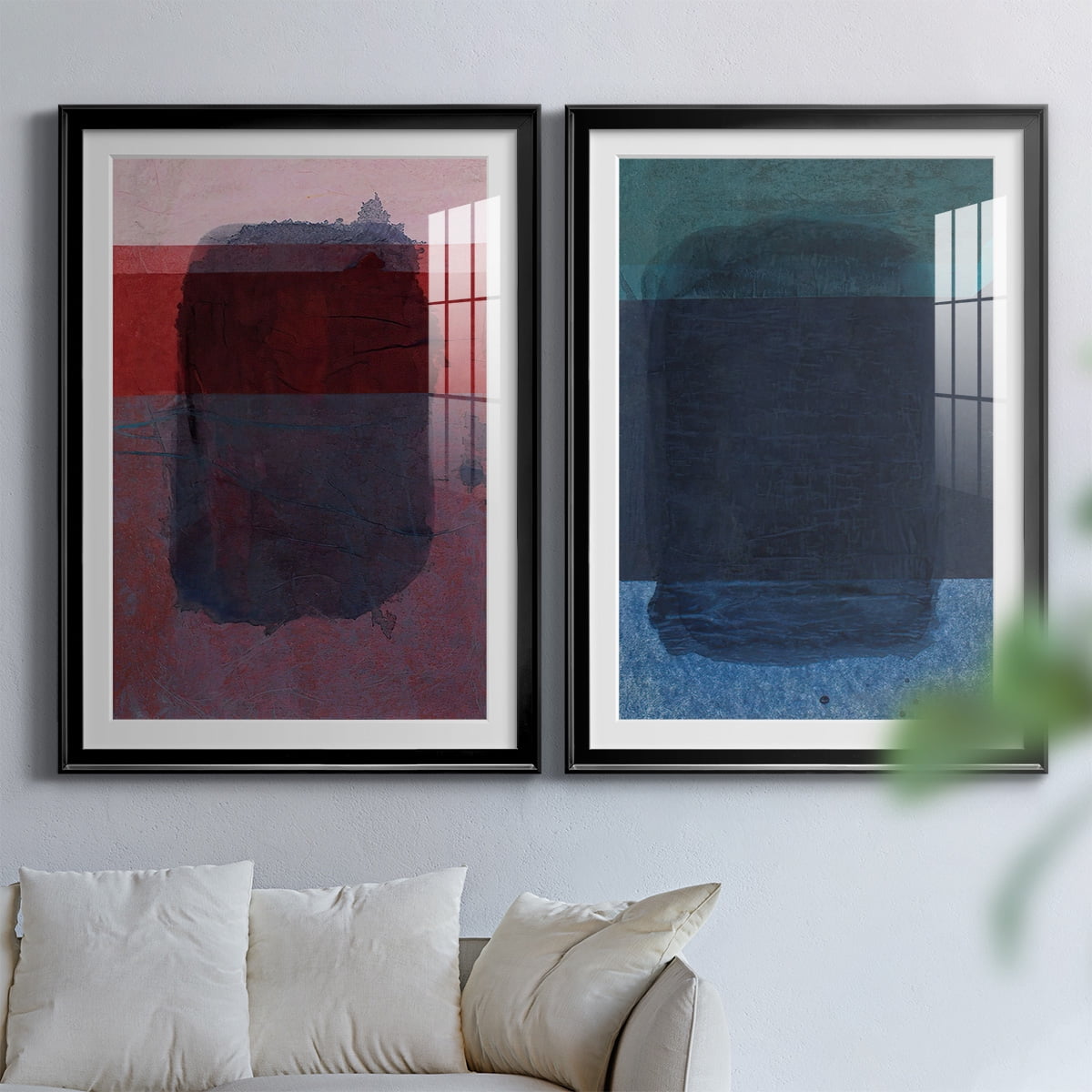 Wexford Home Remembering Rothko I Premium Framed Print, 30.5" x 42.5" - Ready to Hang, Black (Set of 2)