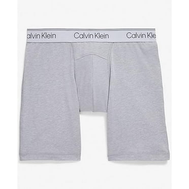 Calvin Klein Mens I Pair Cotton Stretch Athletic Active Boxer Briefs Gray_Small