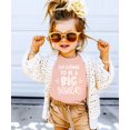 thumbnail image 4 of Olive Loves Apple Big Sister New Baby Reveal I'm Going to be a Big Sister New Sibling Announcement T-Shirts White on Peach Shirt 12 Months, 4 of 5