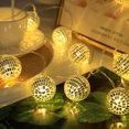 thumbnail image 1 of Neinkie String Lamp Shatterproof Energy-saving Non-Glaring Wide Application Warmly Light Romantic Atmosphere Plastic Indoor Outdoor LED Night Lamp String Light Party Supplies, 1 of 9