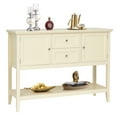 thumbnail image 1 of Patiojoy Buffet Cabinet Sideboard Wooden Console Table with 2 Storage Drawers & 2 Cabinets & Bottom Shelf Beige, 1 of 7