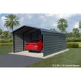 thumbnail image 3 of Arrow 12 x 20 x 9 ft Charcoal Steel Carport With 3 Wall Kits, 3 of 18