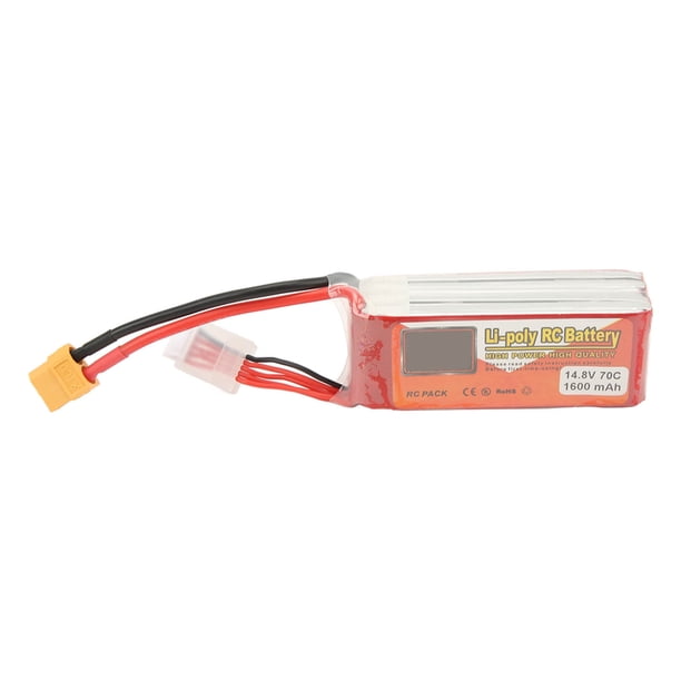 Batería Lipo Fockety De 1500 MAh 7.4V – Conector JST Hembra – 15C De Descarga – Para Aviones T39, T40, F39, F49RC Y 822 RC – Segura Y Duradera
