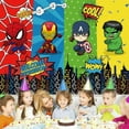 thumbnail image 3 of Superhero Avengers Backdrop Banner Party Supplies Poster Movie Theme Background for Photography Kids Birthday Decorations, 3 of 5