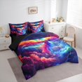 thumbnail image 3 of Castle Fairy Mythology Phoenix Bedding Comforter Set,Flame Bird Queen Bedding Sets, 3 of 8