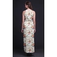 thumbnail image 2 of Bimba Floral Women Printed Crew Neck Side Slits Halter Dress Long Evening Gown-X-Large, 2 of 6