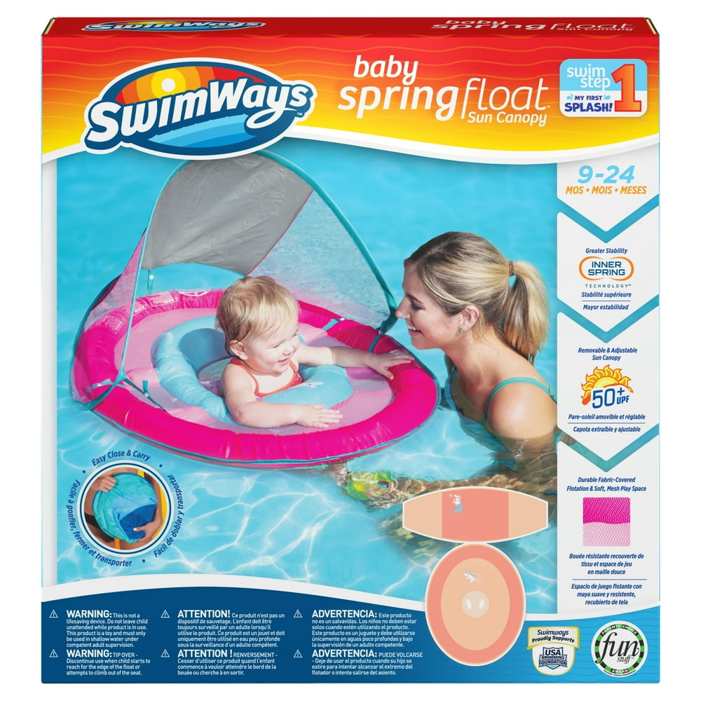 SwimWays SwimWays Baby Spring Float Pink Mermaid Unicorn Walmart