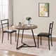 thumbnail image 2 of Ambiente acogedor y vintage - Mesa de comedor redonda de 3 piezas para 2 personas - Mesa y sillas tapizadas, diseño compacto - Perfecto para apartamentos, estudios u oficina, 2 of 8