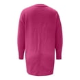 thumbnail image 5 of Sweaters for Women Trendy Knit Long Sleeve Cardigan Solid Color Fall Outerwear, 5 of 5