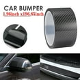 thumbnail image 4 of Accessories Carbon Fiber Vinyl Car Door Sill Scuff Cover Plate Sticker Protector, 4 of 8