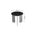 thumbnail image 6 of GZXS 20" Round End Table with Black Metal Legs and MDF Top, Small Side Table for Living Room or Bedroom, Easy Assembly, 6 of 7