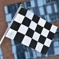 thumbnail image 4 of Drapeaux à Damier 10PCS Racing Polyester Drapeaux Drapeau Noir et Blanc pour les Événements de Sport de Fête de Course 14 * 21CM, 4 of 9