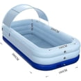 thumbnail image 2 of Piscine Gonflable, avec Auvent Piscine, PVC Épaissi Haute Performance Piscine Gonflable Adulte Piscine Familiale, 2 of 5