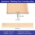 thumbnail image 2 of 3pcs Aluminum T Molding Floor Transition Strip, Door/Tile/Carpet to Tile Transition Strip, Doorway Edge Trim, Gold, 2 of 5