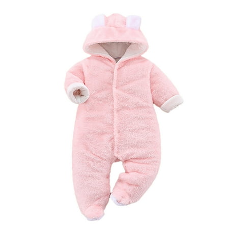 

Girls Size 6 Romper Boys Girls Long Sleeve Winter Solid Rabbit Ears Hooded Jumpsuit Romper Baby Girl Long Sleeve Floral Romper