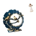 thumbnail image 6 of CoudarTitie Angel Figurine Resin Craft Knick Knack Statue for House Decorations Bookshelf Living Room Indoor Desk Cherub Sculpture Holding Pigeon Gift, 6 of 8