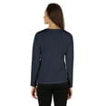 thumbnail image 4 of Inkmeso T-shirt Manches Longues à Manches Longues pour Femme Solid Button Henley, 4 of 7