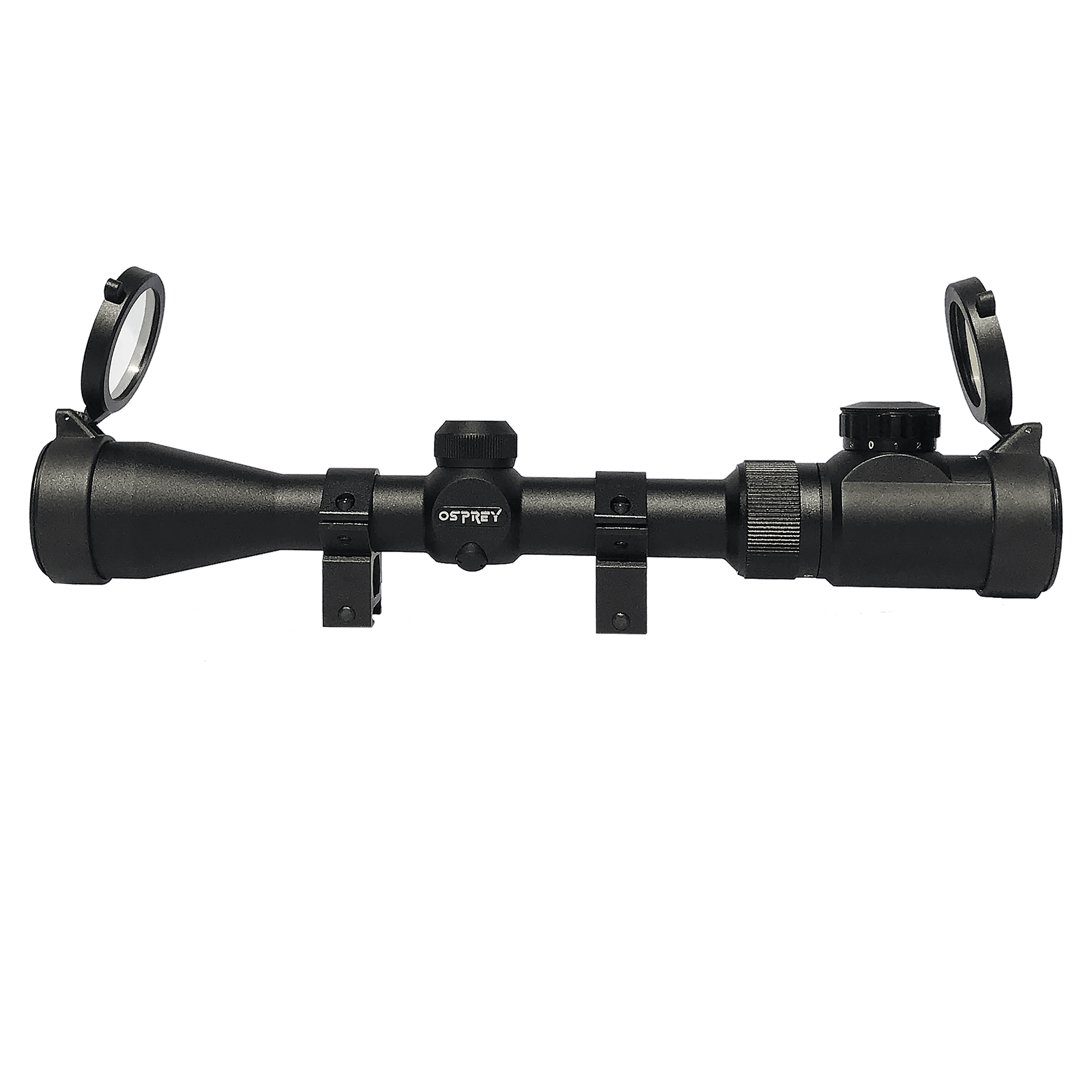Red, Green, Blue MIL-Dot Reticle-1/4 MOA Osprey Global SDS3-9X40MDG : Osprey Standard Series 3-9X 40mm Rifle Scope with Illuminated Black or Silver