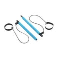 thumbnail image 3 of 2 secciones Pilates Bar Ejercicio Stick para levantar potencia Squat en interiores Azul, 3 of 8