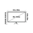 thumbnail image 3 of VEVOR Tripod Projector Screen with Stand 90 inch 4K HD 16:9 Home Cinema Portable, 3 of 10
