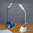 thumbnail image 1 of Fiudx Lámpara de Escritorio Inteligente Led, Carga Inalámbrica, Protección Ocular, Portalápices, Ideal para Oficina, Dormitorio, 15 W de Potencia, 17 X 8,2 X 32,5 Cm., 1 of 7
