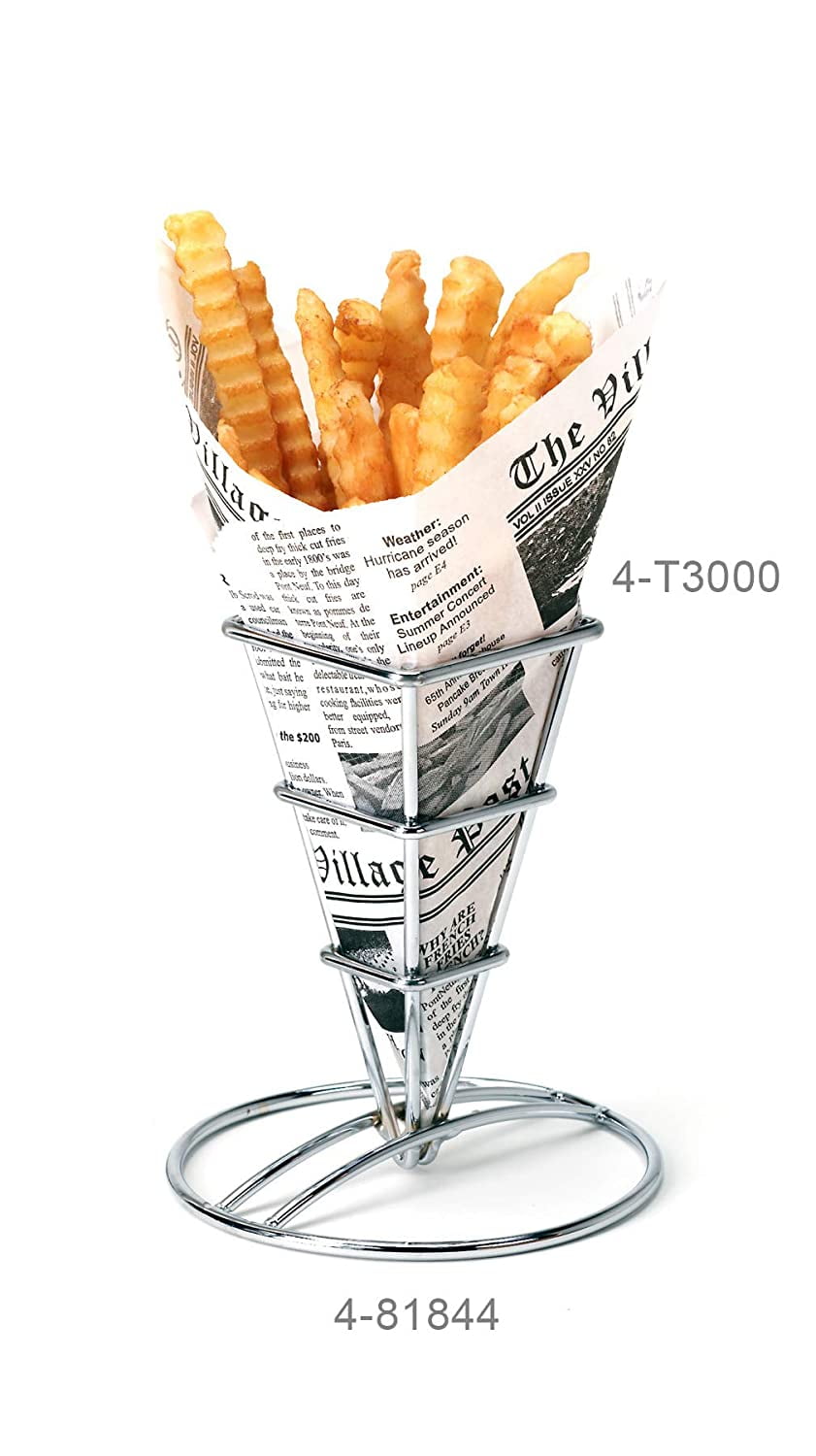 G.E.T. 4-T3020 Appetizer / Serving Basket Tissue Liner Paper, 7" x 7", French Newsprint (Case of 2000)