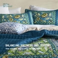 thumbnail image 3 of CHARRYARN Queen Comforter Set-Blue Lightweight Patchwork - Spring and Summer Bedspread-Super Soft Quilt （1 Quilt, 2 Pillow Shams, Blue）, 3 of 6