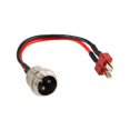 thumbnail image 1 of Charging Port Replacement Electric Scooter 3-Pin Charging Socket with 2-Wire Cable Dust Cover, 1 of 8