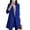 Blue Winter Coats for Women, variant on Dress Jackets for Women Long Blazer Wool Blend Peacoats Notched Lapel Windbreaker Overcoats for Office Work