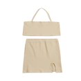 thumbnail image 1 of KuriozudKids Summer Girls Halter Neck Crop Tops Short Slit Skirt, 1 of 5