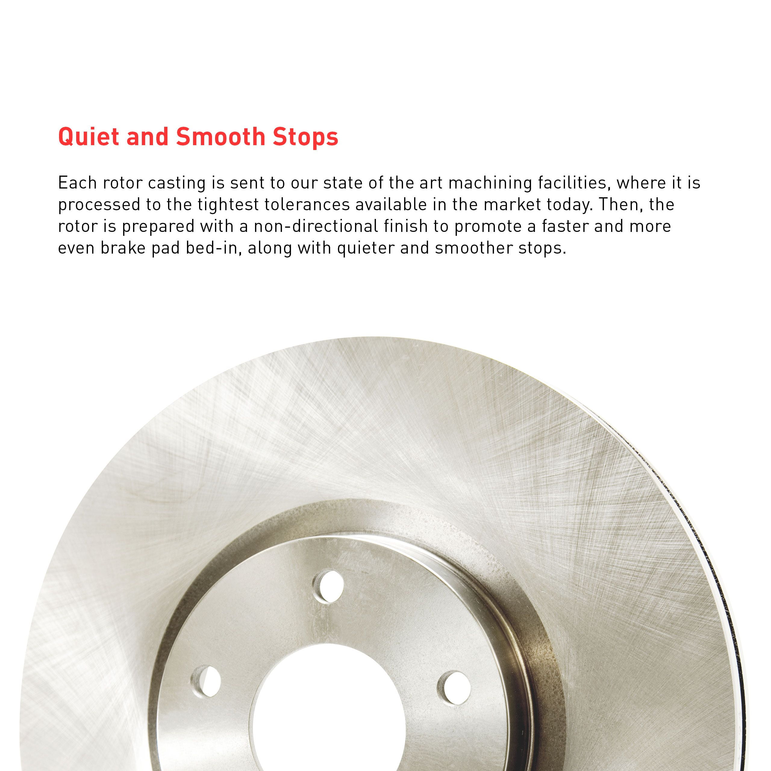 Dynamic Friction Company Rear Brake Rotors with 5000 Advanced Brake Pads includes Hardware 6512-31151