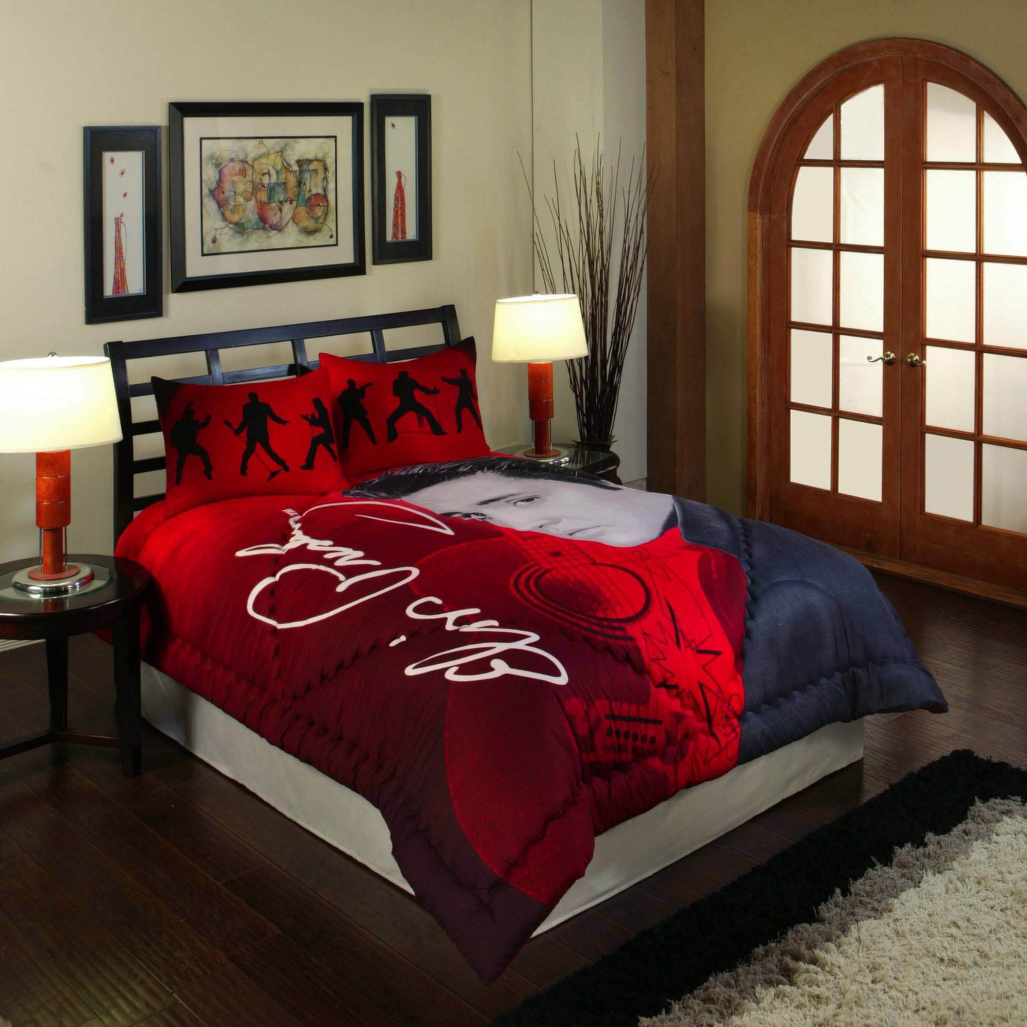 Legends Home Bedding Silver Edition Dancing Elvis 3-Piece ...