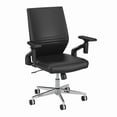 thumbnail image 3 of Somerset Mid Back Leather Office Chair in Dark Gray, 3 of 5