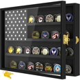 thumbnail image 1 of Estuche expositor para monedas Challenge, diseño de Yopetox, de madera, bandera americana, 1 of 7