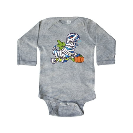 

Inktastic Halloween Dinosaur Mummy Gift Baby Boy or Baby Girl Long Sleeve Bodysuit