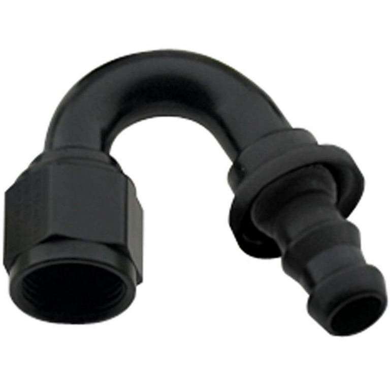 Fragola Hose Fitting #16 150-Degree Push Lock Black 215016-BL Fragola Hose Fitting #16 150-Degree Push Lock Black 215016-BL