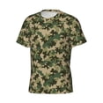 thumbnail image 5 of Vsdgher Camouflag Print Men's Dry Fit Mesh Athletic Shirts Moisture Wicking Tennis T-Shirt Tops, 5 of 9