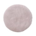 thumbnail image 4 of 1:12 Mini Plush Carpet Toys Life Scene Furniture Accessories Dollhouse Area Rug Simulation Floor Mat for Bathroom Ornaments Scenery Supplies Khaki Round L, 4 of 8