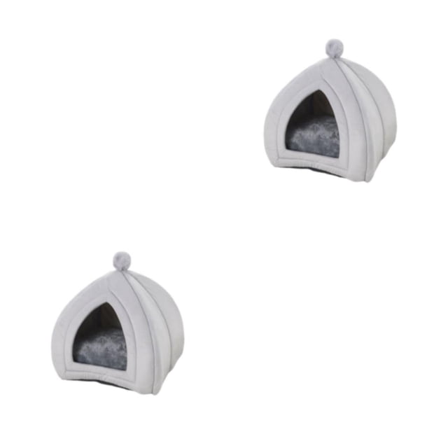 Casa para mascotas Greeniant Gris 20x20x23cm 2piezas