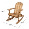 thumbnail image 5 of Christopher Knight Home Malibu Outdoor Rocking Chairs (Set of 2) by  Brown, 5 of 5