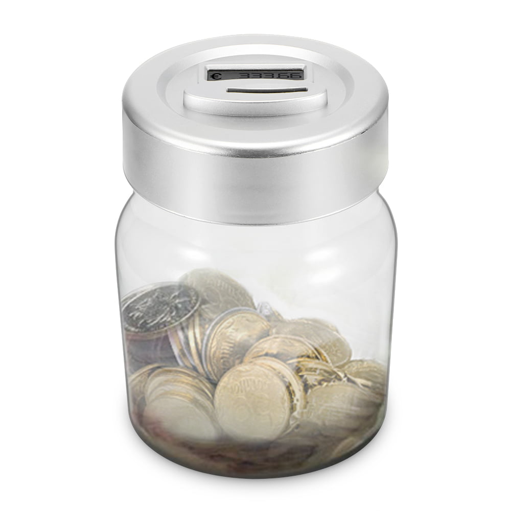 Details about   ELECTRONIC DIGITAL LCD EU COIN COUNTER COUNTING JAR MONEY SAVING PIGGY BANK BOX 