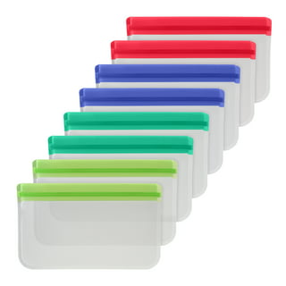 Bumkins Sandwich Bag / Snack Bag, Reusable, Washable, Food Safe, BPA Free, 7x7, 2-Pack – Watercolor & Brushstrokes